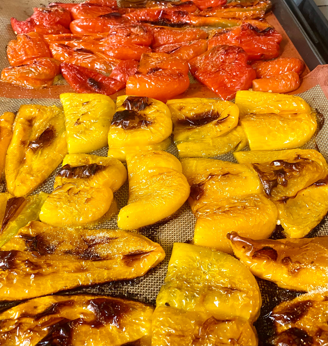 Roasting and freezing your sweet peppers for the winter