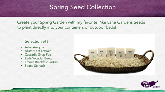 Pike Lane Gardens Spring Seed Collection