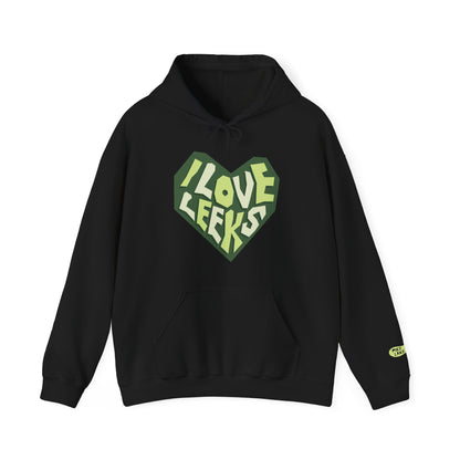 "I Love Leeks" Hoodie - Black