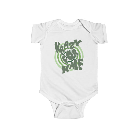 "Krazy for Kale" Onesie - White