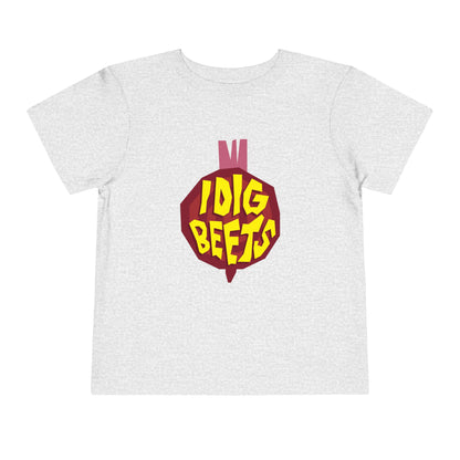 "I Dig Beets" Kids Tee - Athletic Heather