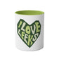 "I Love Leeks" Coffee Mug